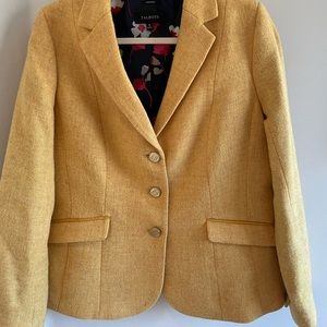 Talbots yellow Aberdeen blazer 10